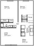 2 Bedroom / 1 Bath